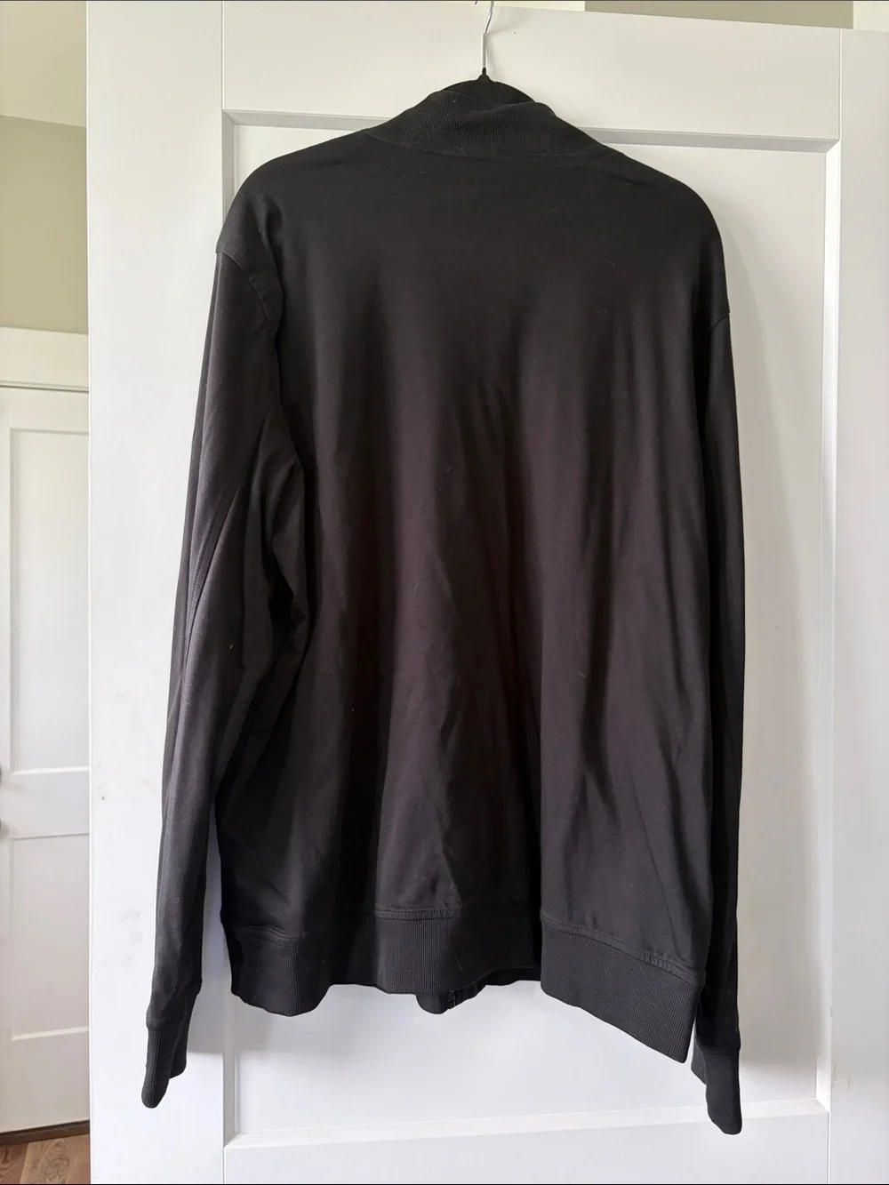 Banana Republic Men's Black Zip-Up Bomber Sweater Jacket